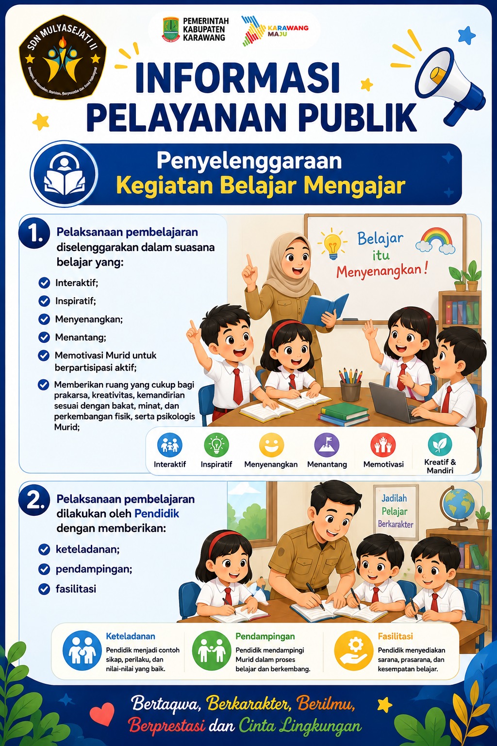 INFORMASI PELAYANAN PUBLIK : Penyelenggaraan Kegiatan Belajar Mengajar
